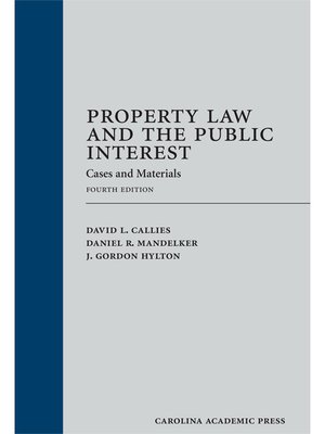 cover image of Property Law and the Public Interest